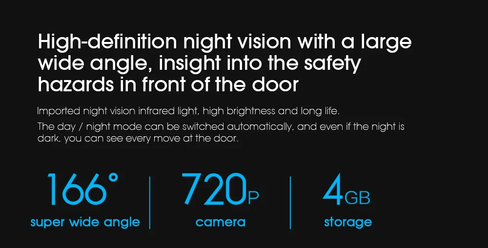 Loock Smart Doorbell Cat Eye Support APP Control 