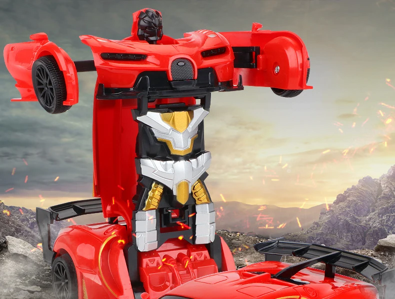 RC автомобиль трансформация игрушка автомобиль робот модель одна кнопка деформация крутая деформация автомобиль дети игрушки подарки