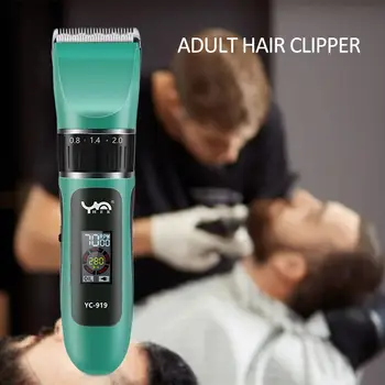 

Machine Black Men'S Fashion Hair Clipper Adjustable Electric Shaver Razor Barber Beard Trimmer Hair Trimmer Face Cleaner Men