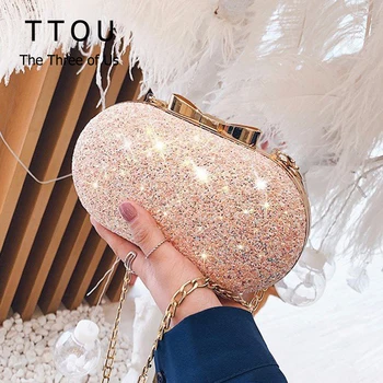 

Luxury Evening Women Clutch Bag Fashion Shoulder Bags for Ladies Handbag Wedding Bag Chain Diamond Sequin Shoulder Banquet Bag