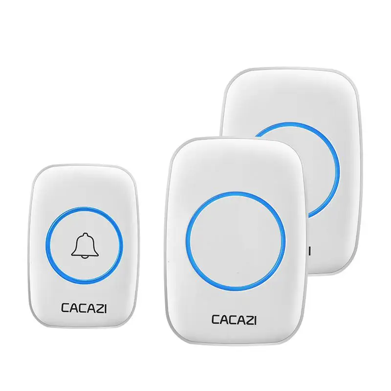 

DishyKooker AC 100-240V Wireless Doorbell Waterproof 300M Range Door Bell Home 38 Chimes Door Ring