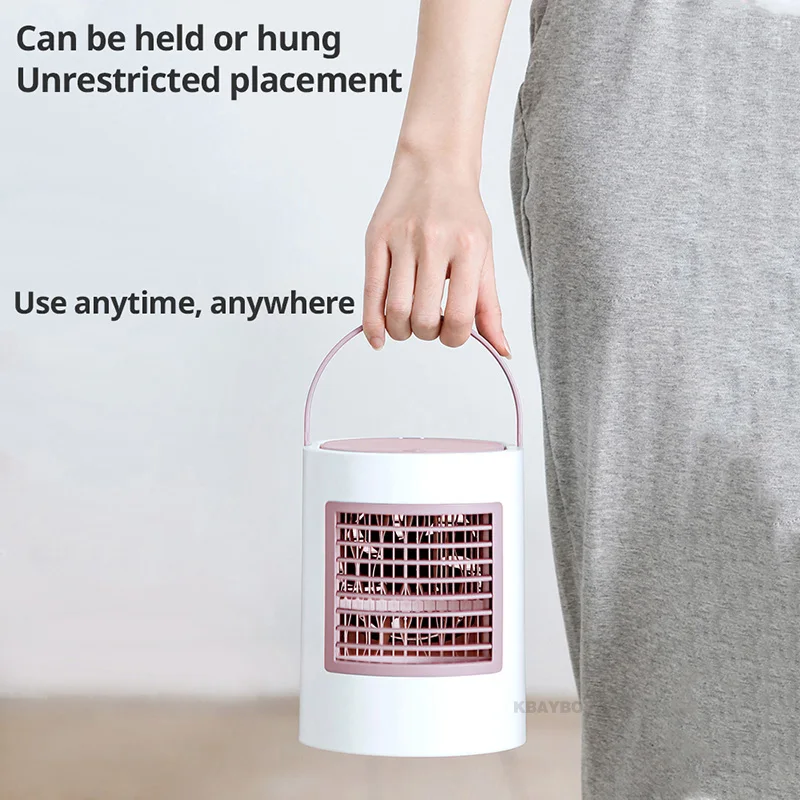 USB cooling fan portable air conditioning charging air conditioning water cooling humidifier fan mini desk fan