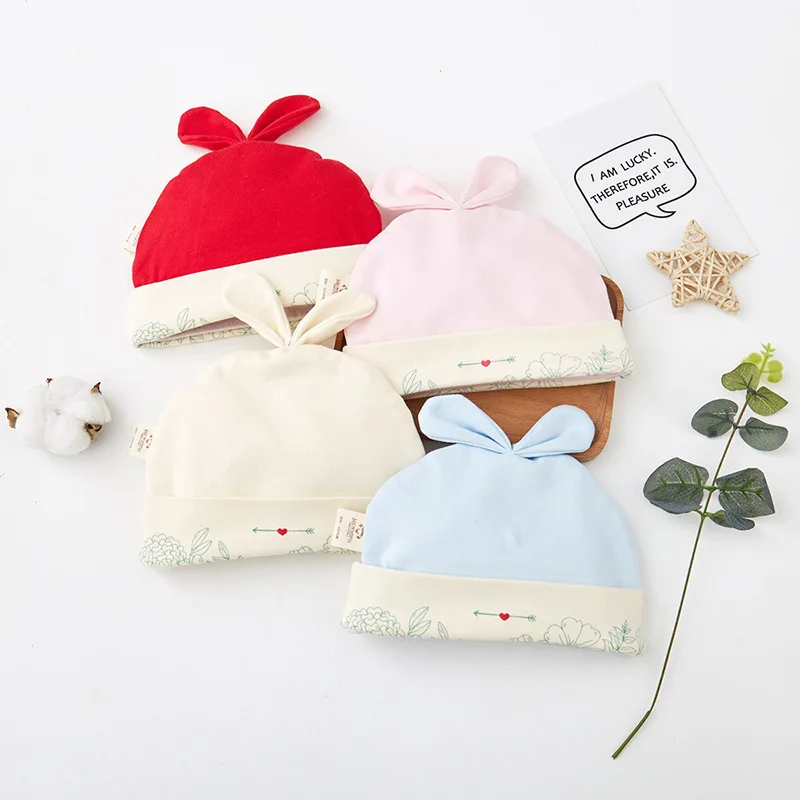 

Baby Hat Spring And Summer Thin Pure Cotton Primary Men And Women Baby Hat Spring And Autumn 0-3 Month Newborns Beanie