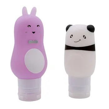 

Animal Shape Food-Grade Shampoo Empty Bottle For Lady Cute Design Cartoon Silicone Travel Sub-Bottle