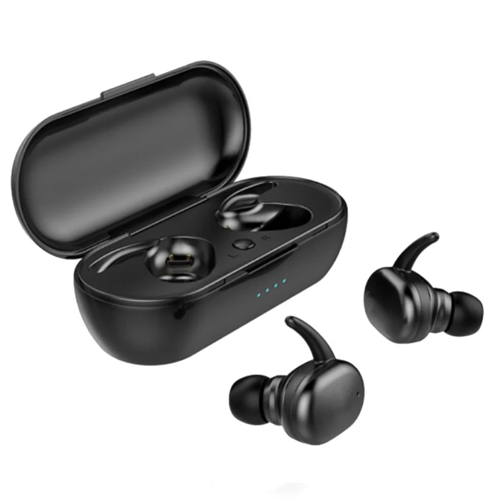 TWS Headphones Bluetooth 5 0 Wireless Earphones Sports Earphone 3D Stereo Sound Earbud with Portable Mic and Charging box
