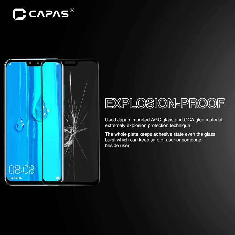 2 шт для Huawei Y9 2019 закаленное стекло полная защитная пленка Enjoy 9 Plus Защитная