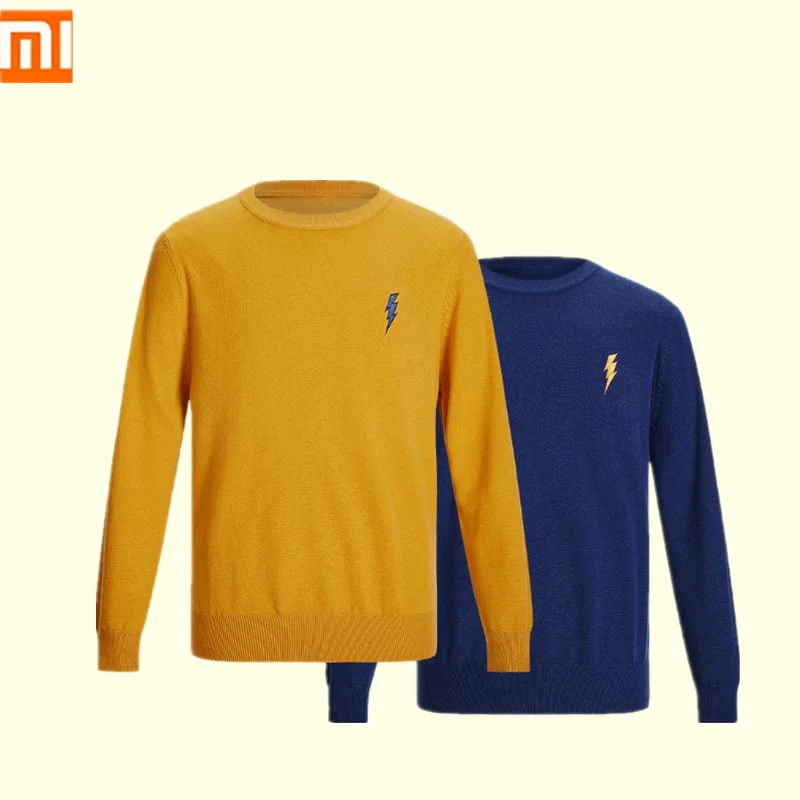XiaoMi PROEASE трикотажная рубашка с круглым вырезом мужские мягкие удобные теплые три-Ди мужские Необычные Модные свитера с вышивкой