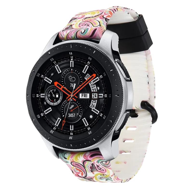 Силиконовый ремешок для часов с принтом для huawei Watch GT 2 46 мм/GT2 Active 46 м Смарт-часы 22 мм ремешок для samsung galaxy S3 - Цвет: facebook