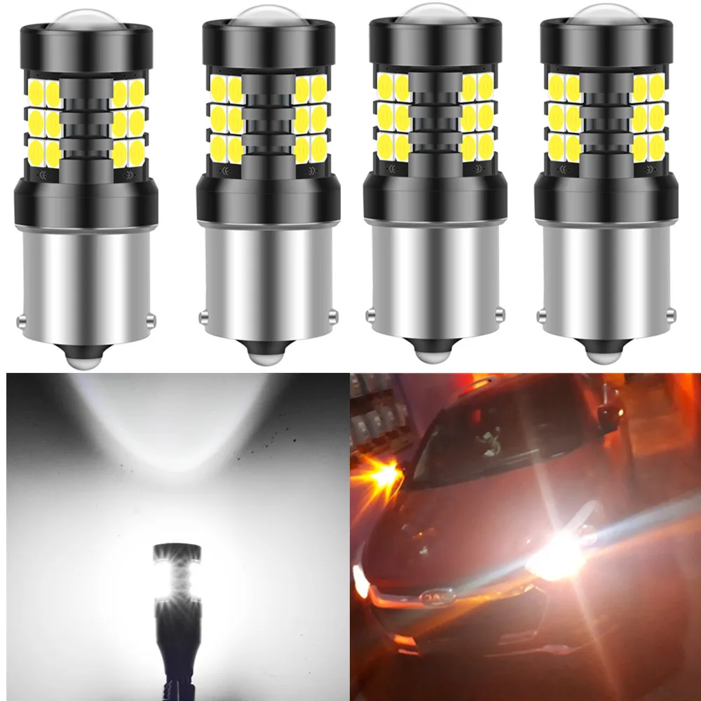 

4x T15 W16W No Hyper Flash LED Canbus BA15S 1156 LED 3157 7440 T20 T25 For Turn Signal Lights for nissan x trail t31 navara d40