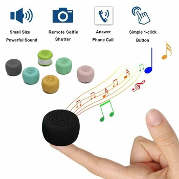 

Pellet Portable Wireless Bluetooth Speaker TWS Music Mini Sound Box Mith Mic Handsfree Call 21g weight For Outdoor Funing Hiking