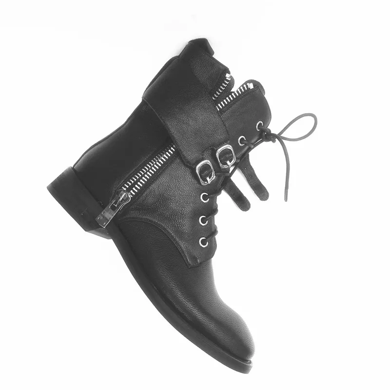 

Arden Furtado Fashion Women's Shoes Elegant Ladies Boots Cross tied Lace up Round Toe ankle Boots Personality boots Chelsea boot