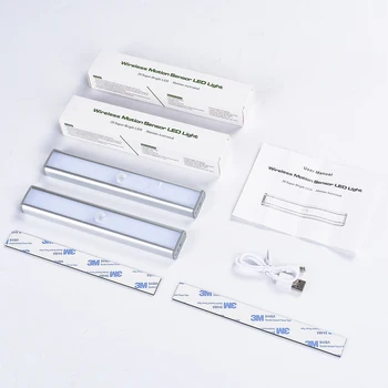 

new 2 pcs 3W20LED cabinet light USB charging infrared sensor Sensor Light Night Light Smart Light Perception