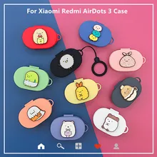 Cartoon Cute Earphone Case With Hook For Xiaomi Redmi AirDots 3 TWS Wireless Bluetooth Charging Box Bags