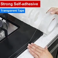 Home Kitchen Sink Gap Waterproof Mold Strong Self-adhesive Transparent Tape Bathroom Gap Self-adhesive Water Seal Tool 2