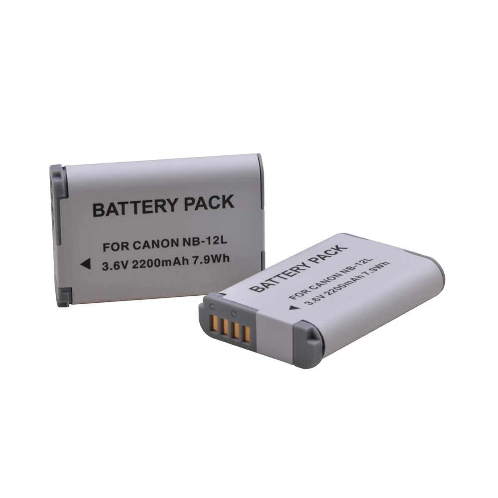 2200mAh NB-12L NB12L NB 12L Li-ion Battery for Canon Legria Mini X, PowerShot N100,PowerShot G1 X Mark II Digital Camera