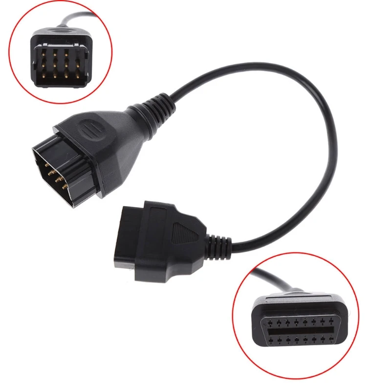 Прямая поставка 12 Pin до 16 Pin OBD2 автомобильный диагностический адаптер Кабельный разъем для Renault