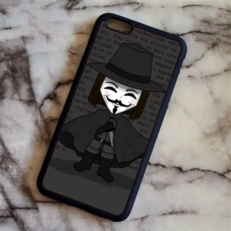 KETAOTAO VforVendetta ANONYMOUS GUY FAWKES MASK чехол для телефона s для iPhone 4S 5C 5S 6S 7 8 SE 6 Plus X чехол из мягкого ТПУ резины и силикона - Цвет: Армейский зеленый