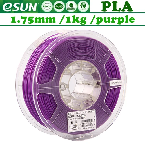 Нить esun PLA+/ABS+/пластик для 3d принтера, нить для 3d ручки/5 м 20C/1 кг 340 м/ из России - Цвет: PLA-Purple