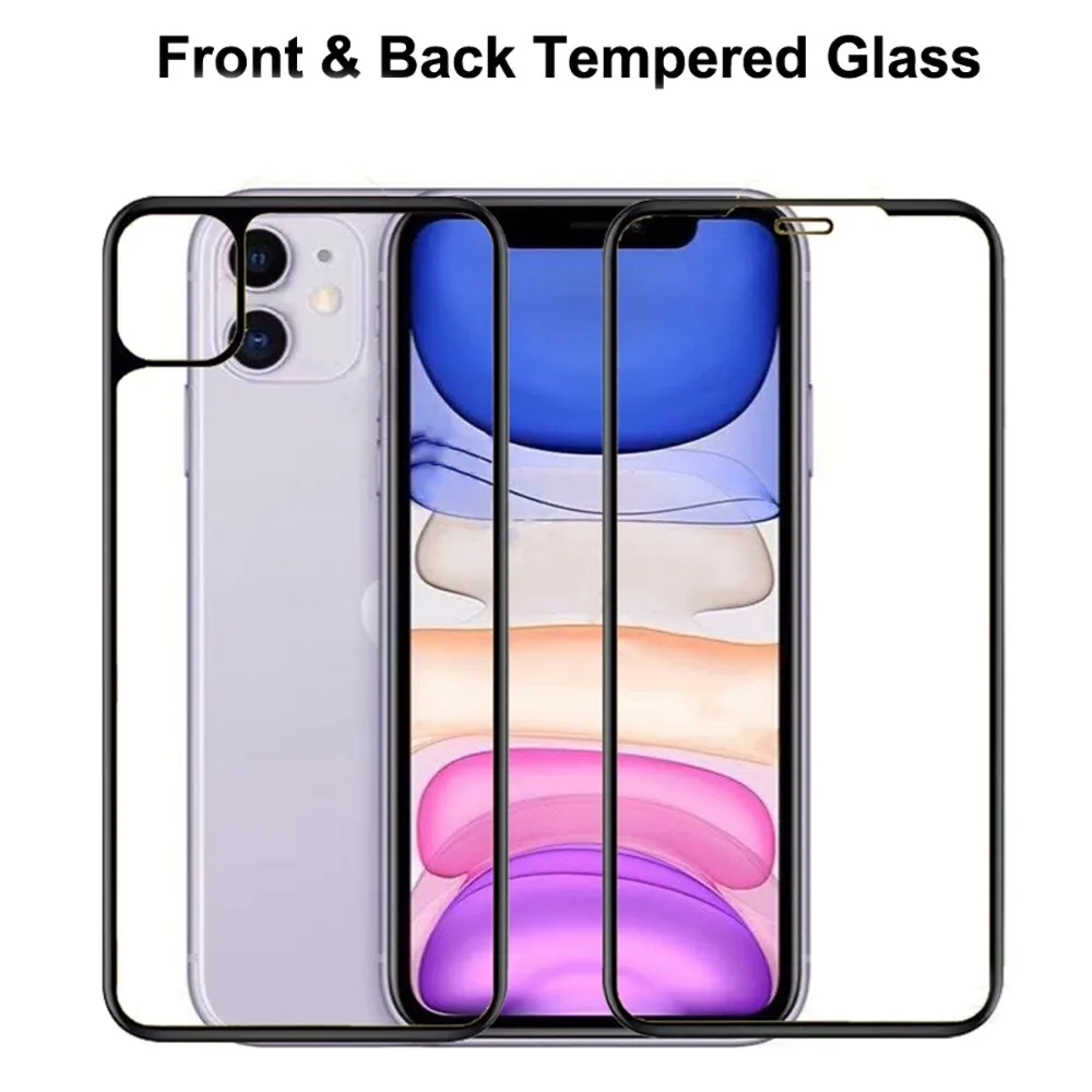 Новое 21D переднее+ заднее полностью проклеенное закаленное стекло для iPhone 11 Pro Max полное покрытие протектор для iPhone 11 pro Защитное стекло для экрана
