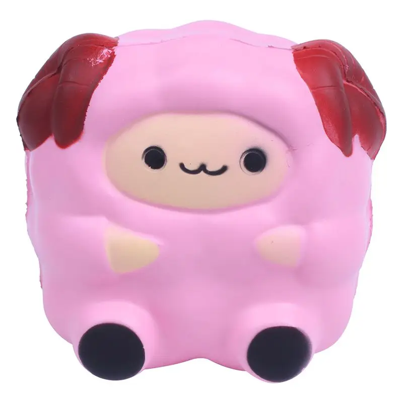 

Cute Squishy Sheep Cream Scented Slow Rising Stress Relief Kids Squeeze Toy pink