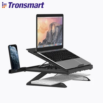 

Tronsmart D07 Foldable Adjustable Laptop Stand with Phone Holders Compatible with 10 to 17 in Laptops Multifunctional Stand