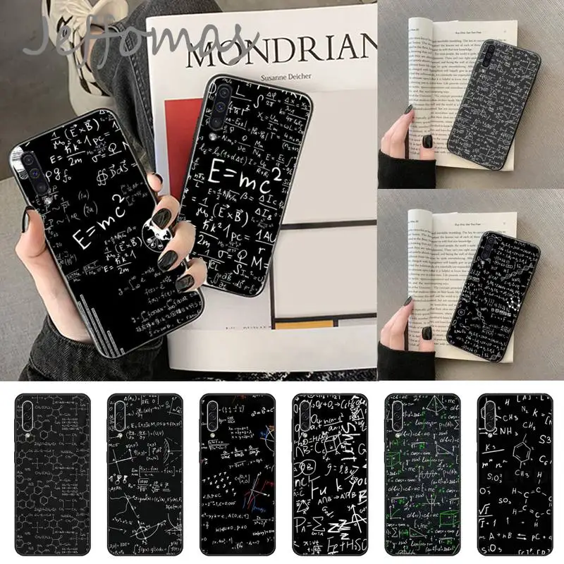 

Physics Math Formula Equation Phone Case For Samsung A20 A30 30s A40 A7 2018 J2 J7 prime J4 Plus S5 Note 9 10 Plus