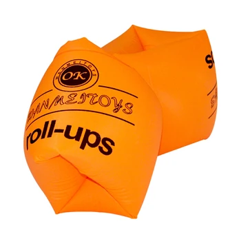 

PVC Inflatable Swim Pool Float Arm Rings Air Sleeves Boys Girls Swimming Training Tool Men Women Roll Ups Airbag 5 Colors 1 Pair