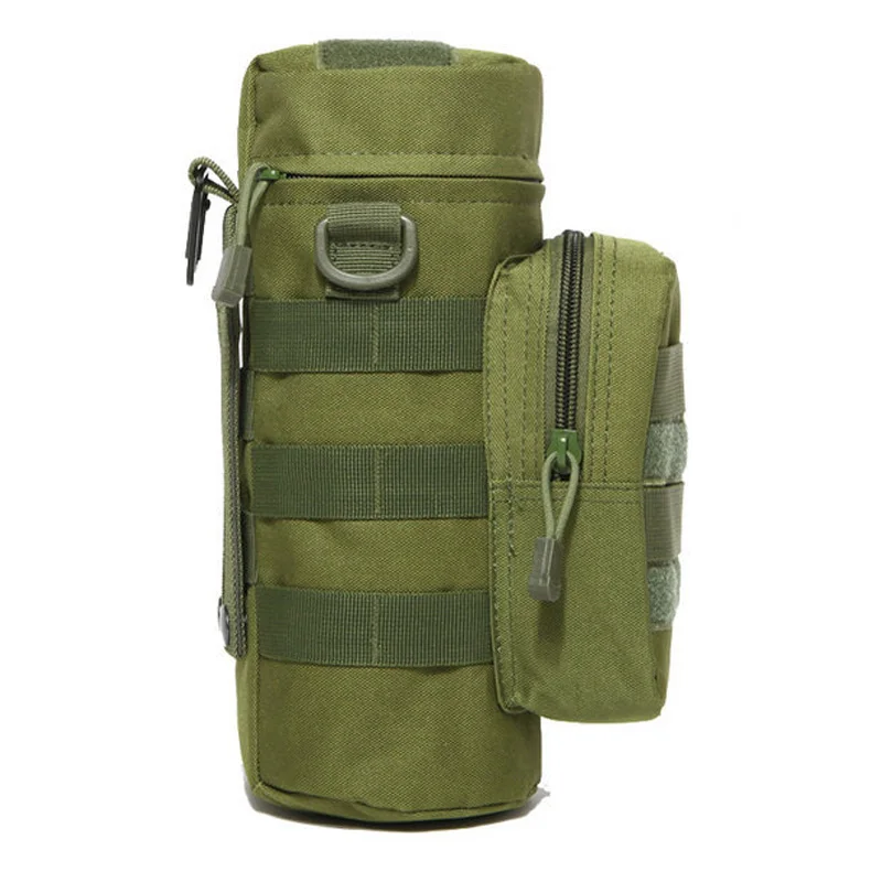 Бутылка для воды для спорта на открытом воздухе сумка Тактическая Военная Molle система бутылка для воды сумка чайник держатель армейский туристический Кемпинг Аксессуары - Цвет: Green