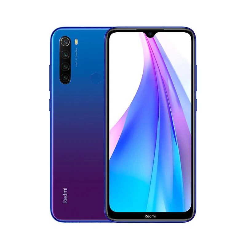 Xiaomi Redmi Note 8 T Note 8 T, 4 Гб, 128 ГБ, NFC, Смартфон Snapdragon 665, четыре ядра, 48 МП, камера 6,3 дюйма, 4000 мА/ч, 18 Вт, глобальная версия - Цвет: Синий