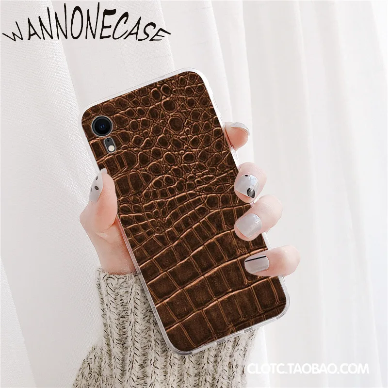 Ular Kulit TPU Lembut Silicone Ponsel Case Untuk iPhone 8 7 6 6S Plus X XS MAX 5 5S SE XR 11 11pro promax Ponsel