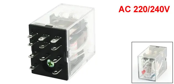 HH53P AC 220/240V 11Pin 3PDT красный индикатор электромагнитное реле