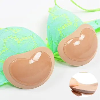 

1 Pair Silicone Pads Inserts Bra Invisible Pasties Nipple Cover Push-Up Bra Padding Swimsuit Accessories TT@88