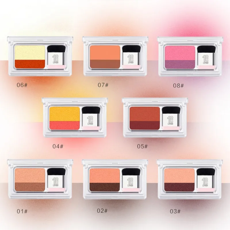 

Lazy Eyeshadow Holiday Edition Double Color With Brush Eyeshadow Palette With Brush Eyes Makeup#