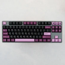 

G-MKY Black Lotus KEYCAPS Cherry Profile Keycap DOUBLE SHOT ABS FONT PBT Keycaps FOR MX Switch Mechanical Keyboard