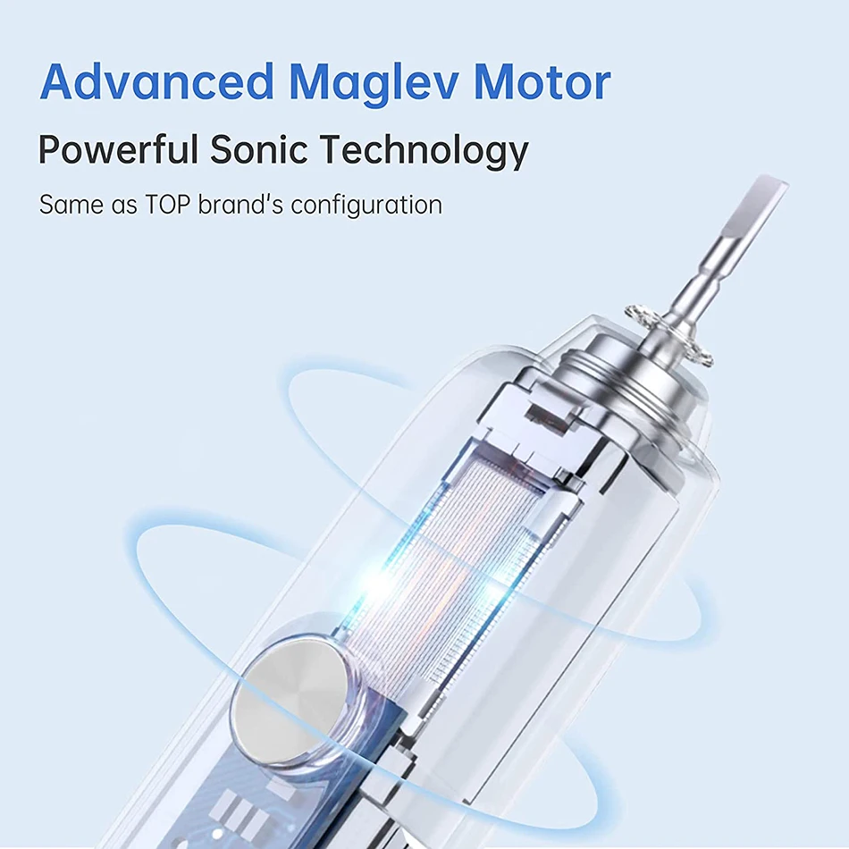 Sonic Electric Toothbrushes for travel Proalpha with Timer 5 Modes waterproof Rechargeable Whitening Adults Tooth brush with box