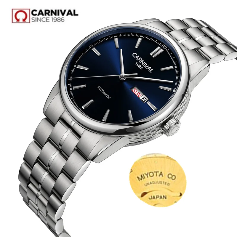 Miyota2023 Orologi Meccanici Da Uomo Luxury Brand Carnival Automatic Men Watch Gold Military Reloj Hombre Sapphire Sport Waterproof