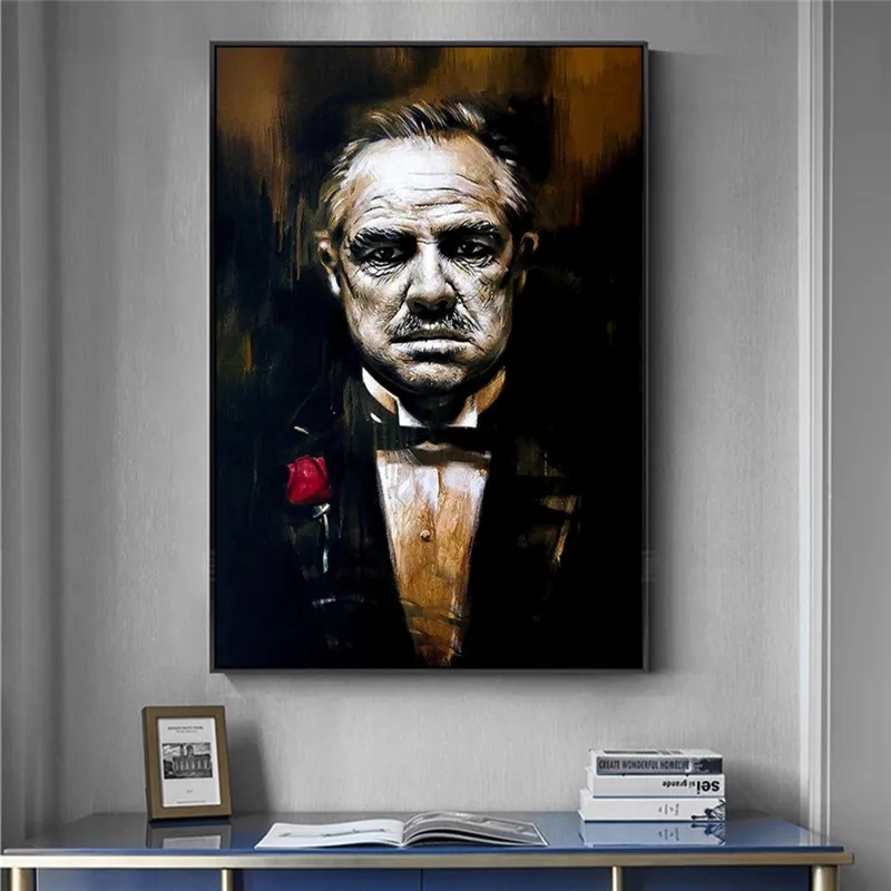 CHOP353 100% hand-painted modern decor art Godfather oil painting art on canvas 