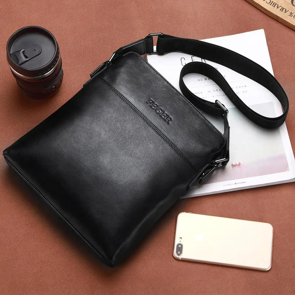 

Free Shipping New Arrival FEGER High-grade Leather Men Bag Man Messenger Bag Shoulder Bag for Men