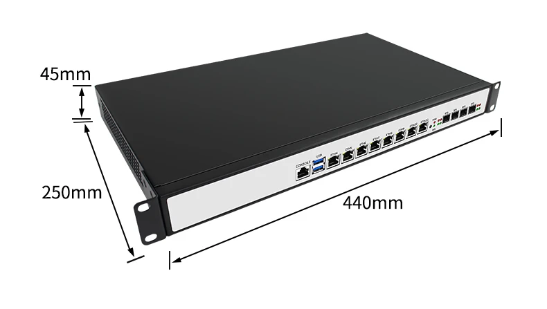Intel Core i5 9400 Firewall Appliance for PfSense - 1U Rackmount Case, 4 SFP Ports, Firewall Hardware, 8 Description Image.This Product Can Be Found With The Tag Names Barebone Mini PC, Computer Office, Firewall appliance