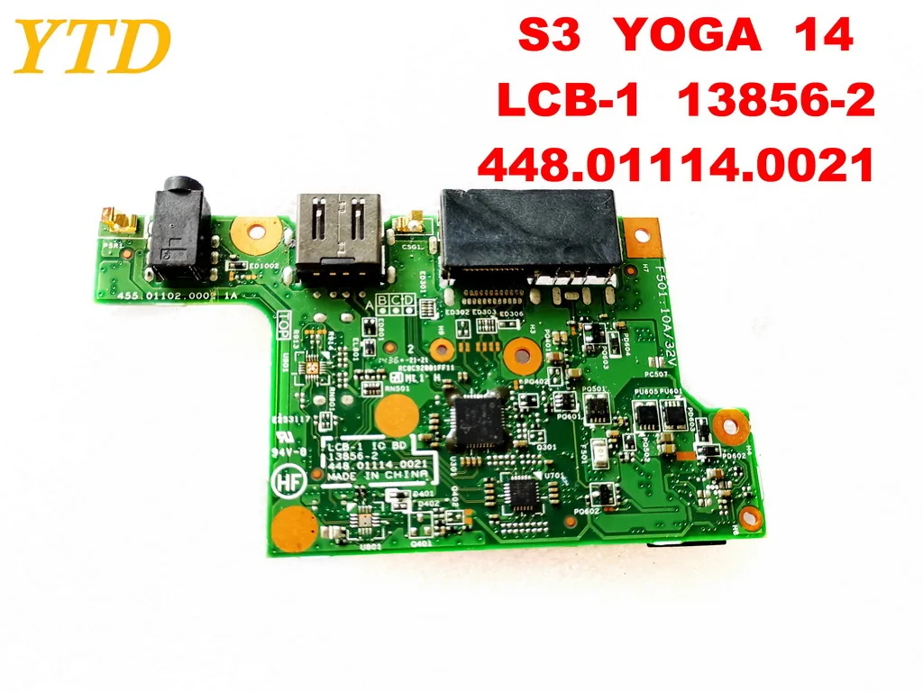 Для lenovo S3 yoga 14 звуковая плата USB плата S3 yoga 14 LCB-1 13856-2 448.01114.0021 протестирована хорошая