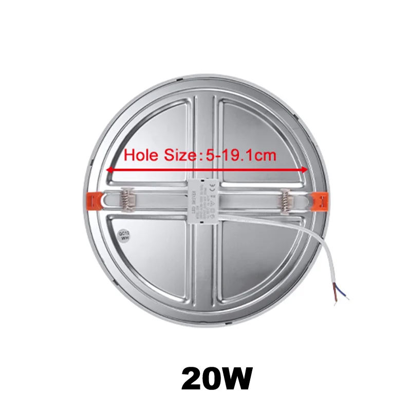 Светодиодный лампы для потолочных панелей с отверстиями Регулируемый встраиваемый потолочный светильник 6 Вт 8 Вт 15 Вт 20 Вт 85-265 в круглый прожектор белый/теплый белый светильник