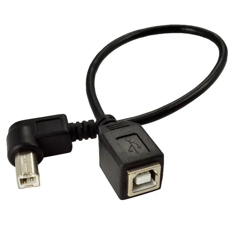 

Высокоскоростной удлинитель 25 см M/F USB 2.0 Тип B штекер-гнездо прямоугольный кабель для передачи данных Панельное крепление для кабеля принтера