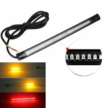 

Flexible Turn Signal Light Car Universal 48 LED Motorcycle Strip DC 12V