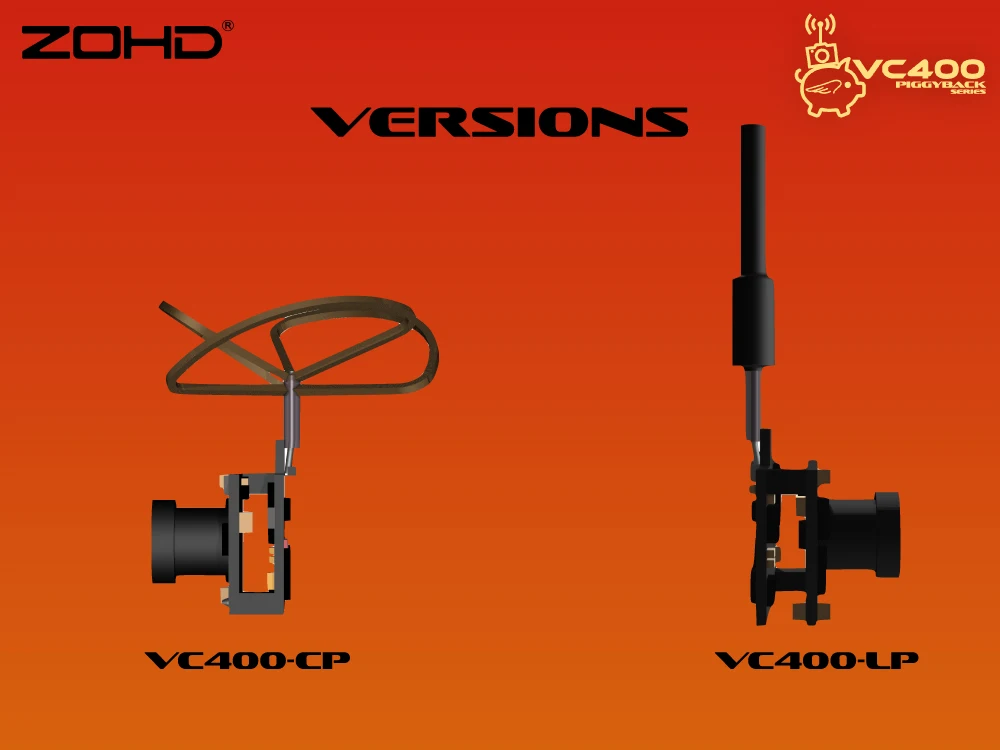 ZOHD VC400 5,8 ГГц 400 МВт AIO камера все в одном FPV Cam система для RC самолетов крылья дроны включают VTx OSD и камеры