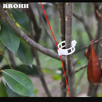 

50pcs/100pcs/500pcs PP Garden Plant Clip Vine Plant Fixing Clip Garden Vegetable Vine Hanging Vine Tying Clip Recycling Use