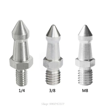 

2PCS Stainless Steel Tripod Spikes 3/8 1/4 M8 Inch Camera Spike Replacement Part Foot Screw for Gitzo Benro S18 20 Dropship