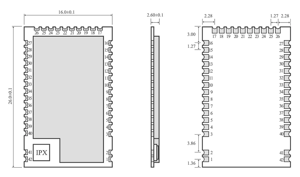 E76(915M20S) 915MHz 100mW  EFR32 rf module (9)