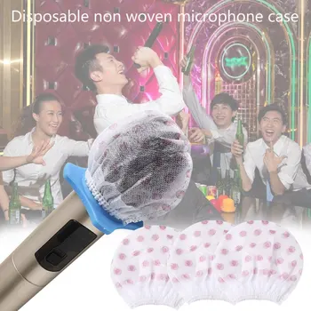 

100PCS/Pack Universal Windscreen Non Woven Hygiene Disposable Microphone Cover Resistant to Dust and Sweat