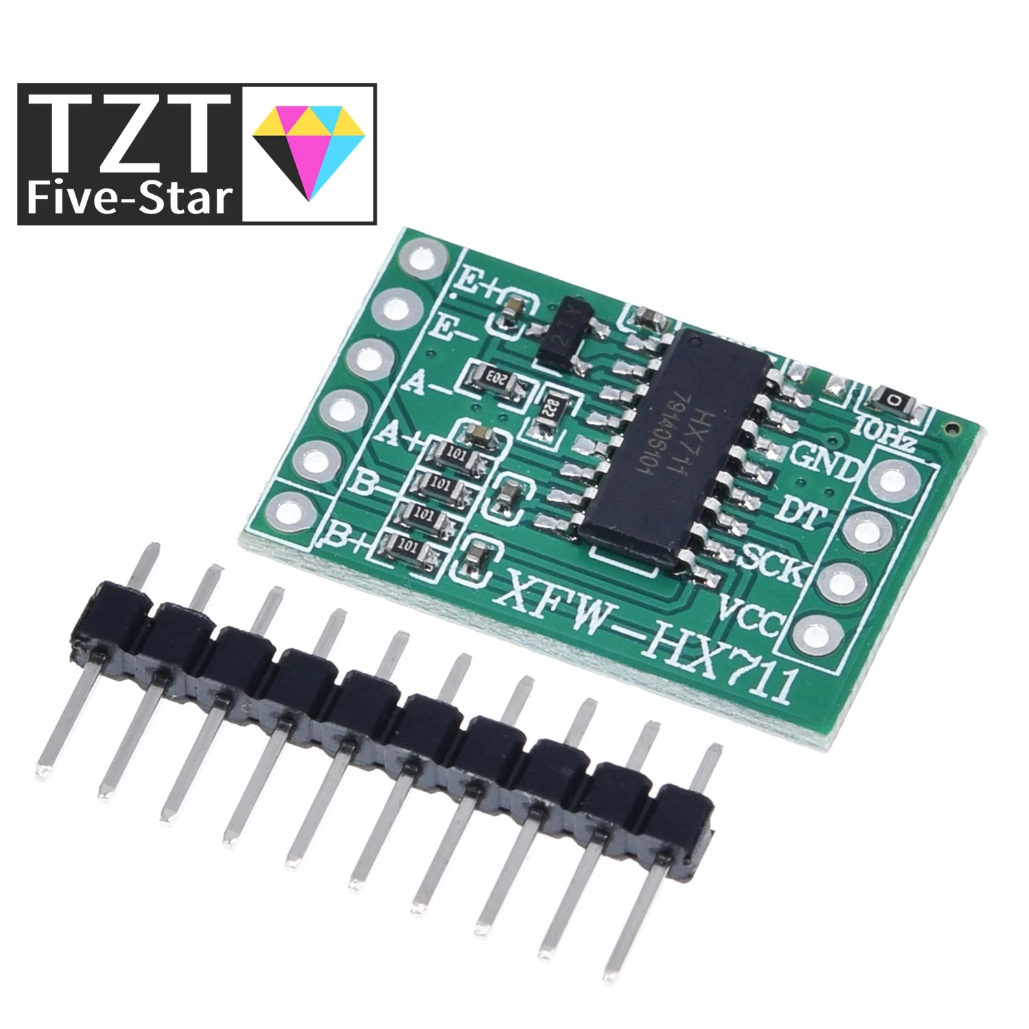 Двухканальный датчик веса TZT для Arduino HX711 24-битный прецизионный модуль A/D