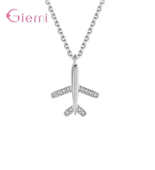 

Good Quality Special Design Airplane 925 Sterling Silver Necklace Hot Bracelets Earrings Aircraft Necklaces For Sale